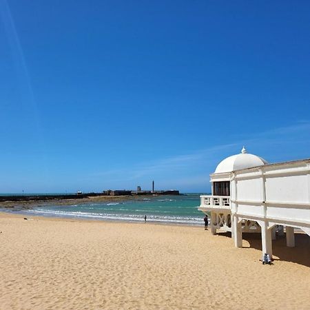 Cadiz Playa La Caleta Terraza Con Barbacoa Lejlighed Eksteriør billede